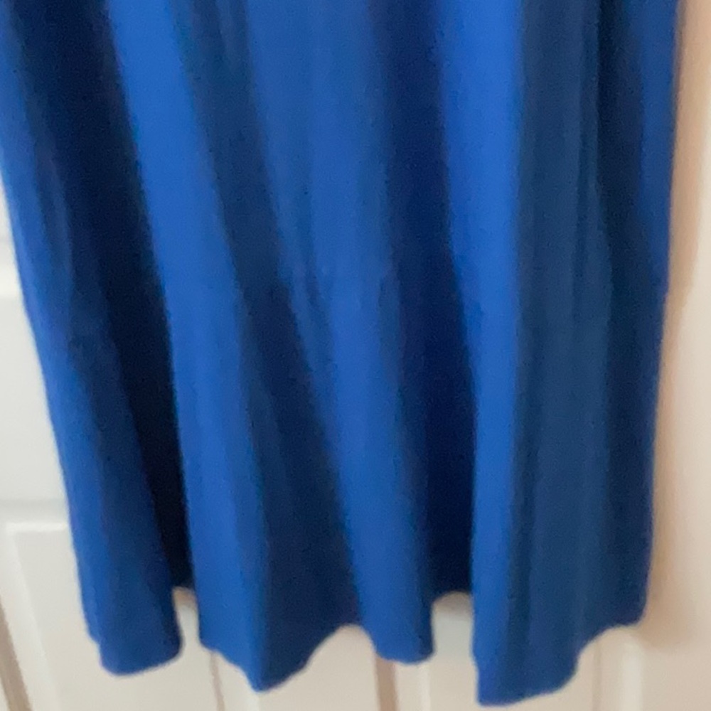 J Jill Wearever Knit Royal Blue Sleeveless Maxi Dress - Picture 6 of 9